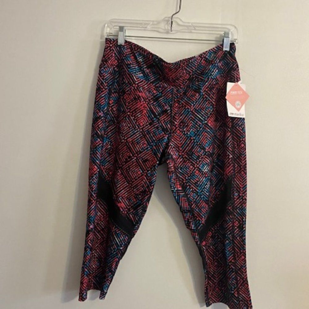 Marika Striking Blue Activewear capri's, size XL